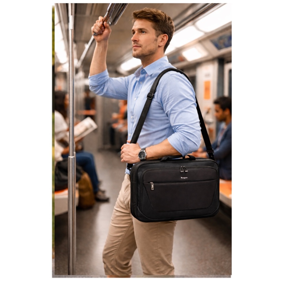 Targus CityLite Black Topload Laptop Messenger Bag